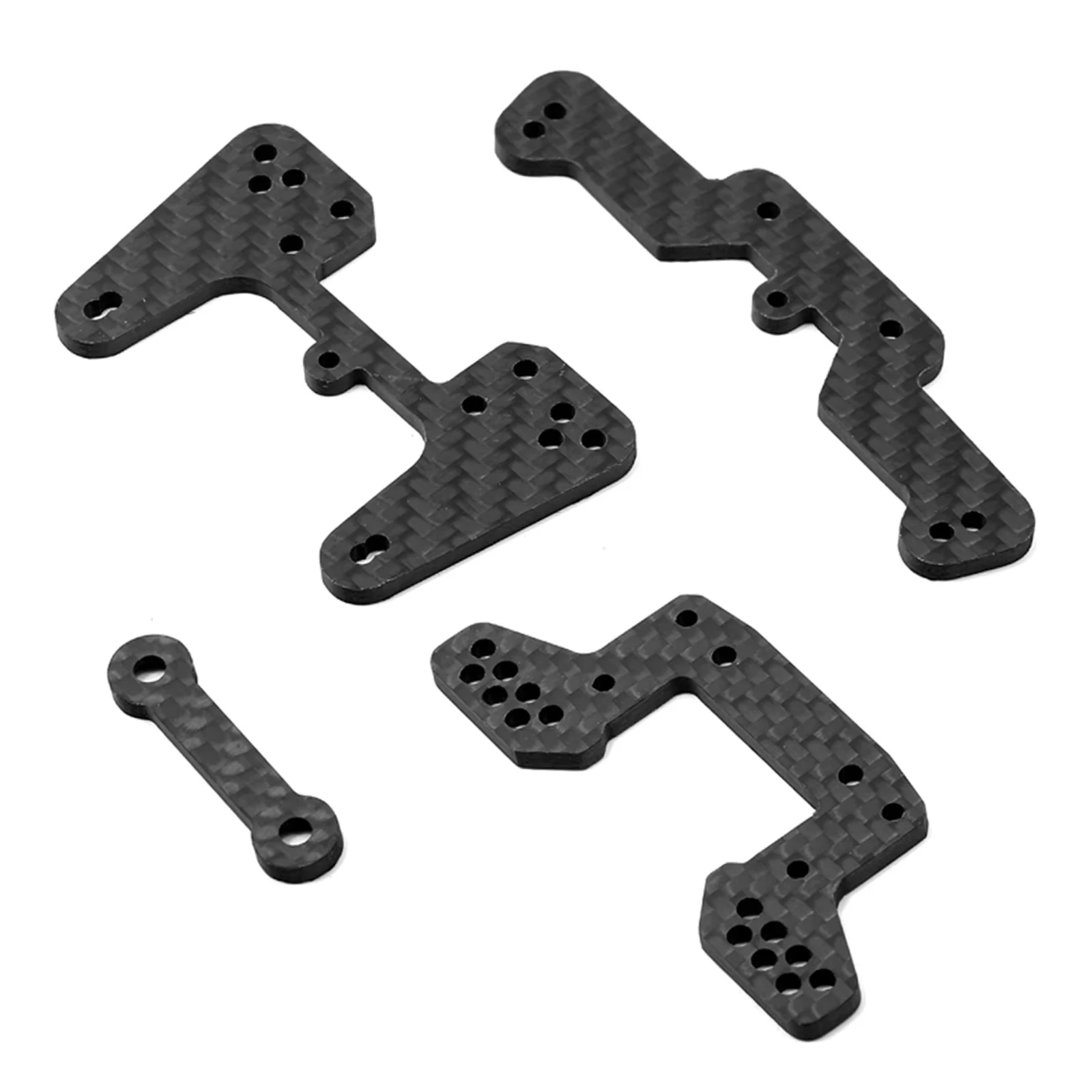 Kyosho Turbo Optima mid 1/10 RC Car Carbon Fiber Front & Rear Shock Tower Plate Upgrade Parts Accessories - view 2