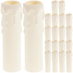 20 Pcs Tears Sleeves Chandelier Bracket Parts Socket Holders Candlestick