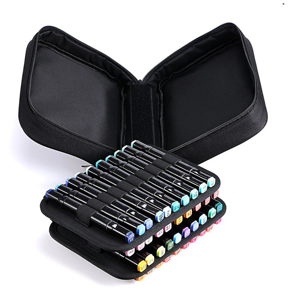 

Oxford Cloth Large Capacity Marker Bag Art Carrying Art Marker Carrying Drawing Pencils Multilayer Portable H