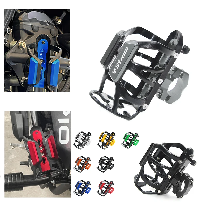 

Подходит для V-STROM 650 Vstrom 650XT vstrom 1000 DL, аксессуары для мотоциклов с ЧПУ, бутылка для воды для напитков, держатель для чашки, крепление