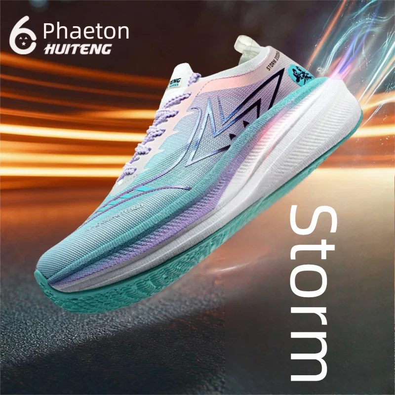 HUITENG Storm Original Men's Sports Shoes Popcorn Bottom Anti slip Running Shoes Cushioned Outdoor Shoes Rebound Women's Shoes