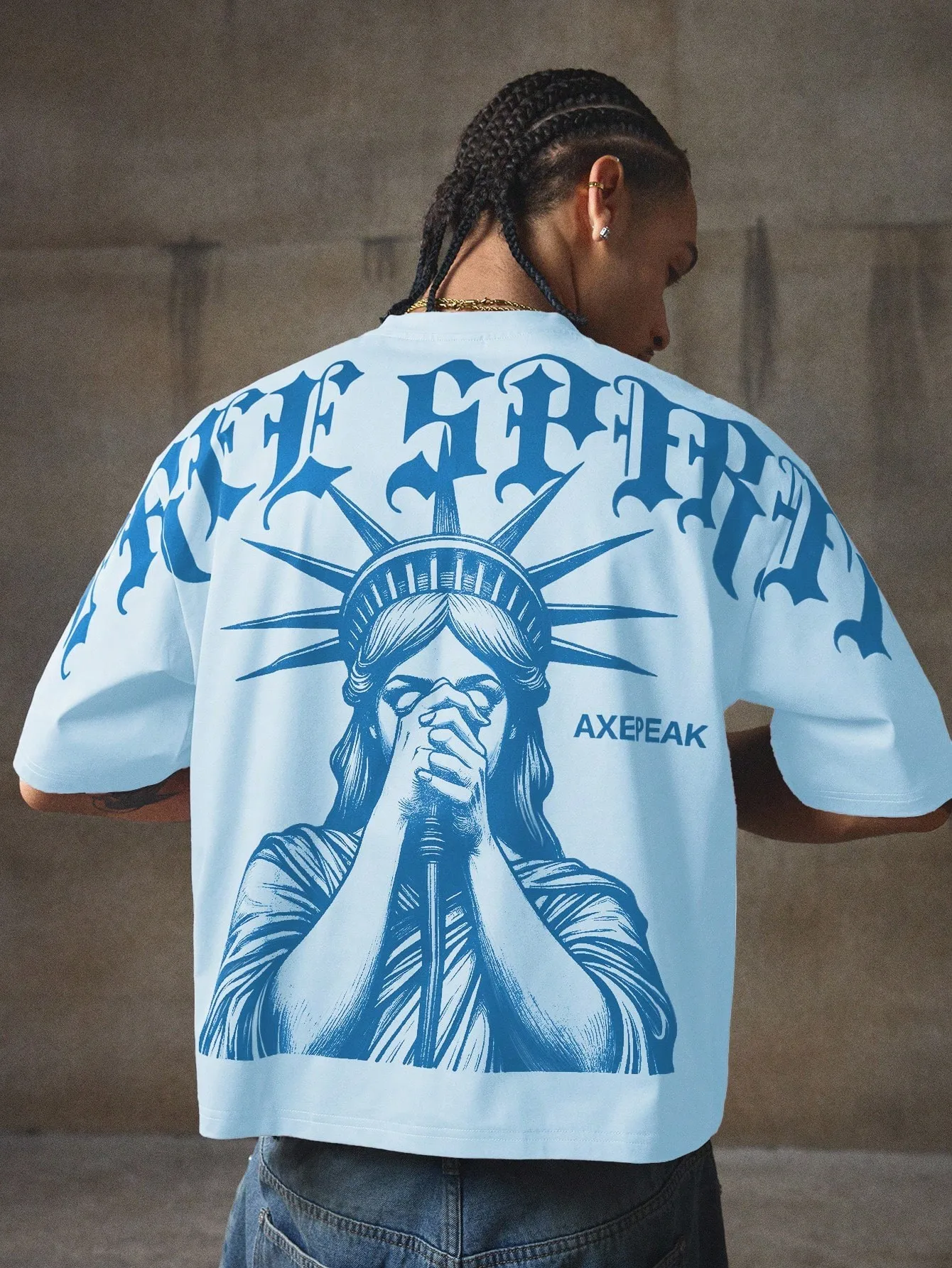 2026 sommer Neue Stil männer T-shirt Straße Casual Mode Komfortable Weiche Atmungsaktive Leichte 3D Engel Muster Drucken – Detail 9