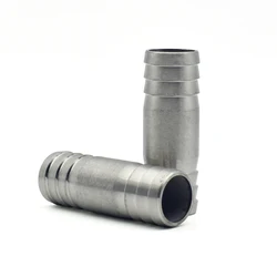 6mm 8mm 10mm 12mm 13mm 14mm 15mm 16mm -41mm Hose Barb Straight Two Way 304 Stainless Steel Pipe Fitting Connector Home Garden