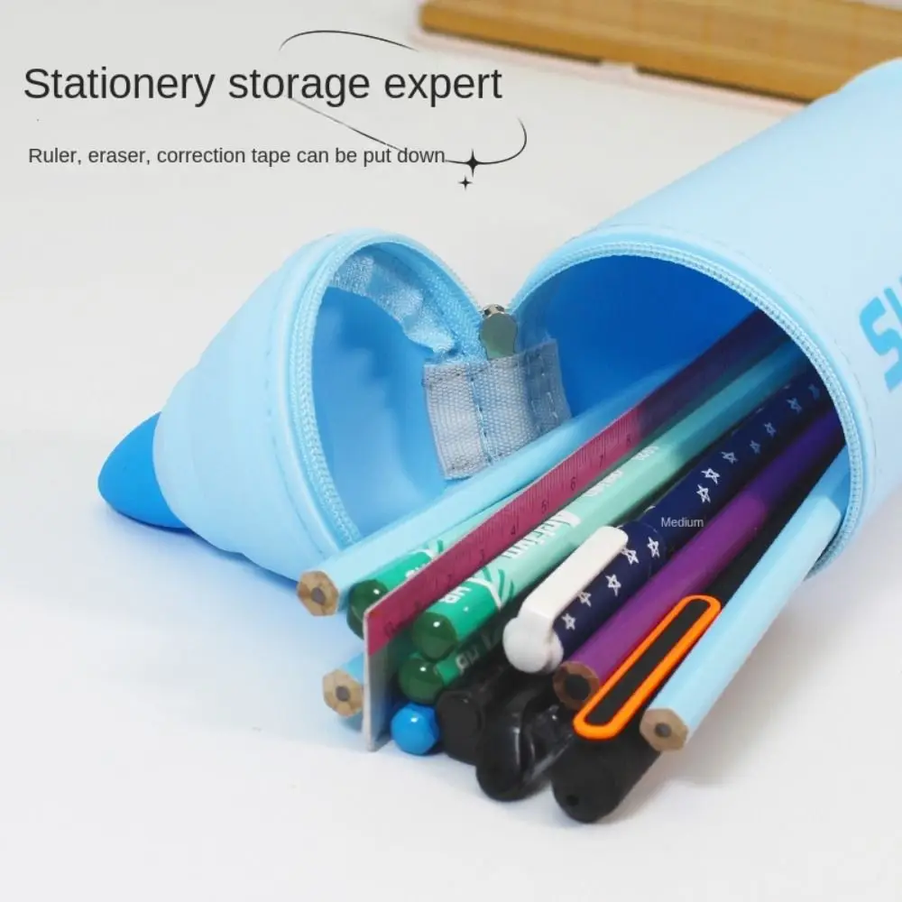 Держатель для ручек в форме маркера, съемная присоска, держатель для кистей для макияжа, силиконовый красочный органайзер для хранения канцелярских принадлежностей, офисный