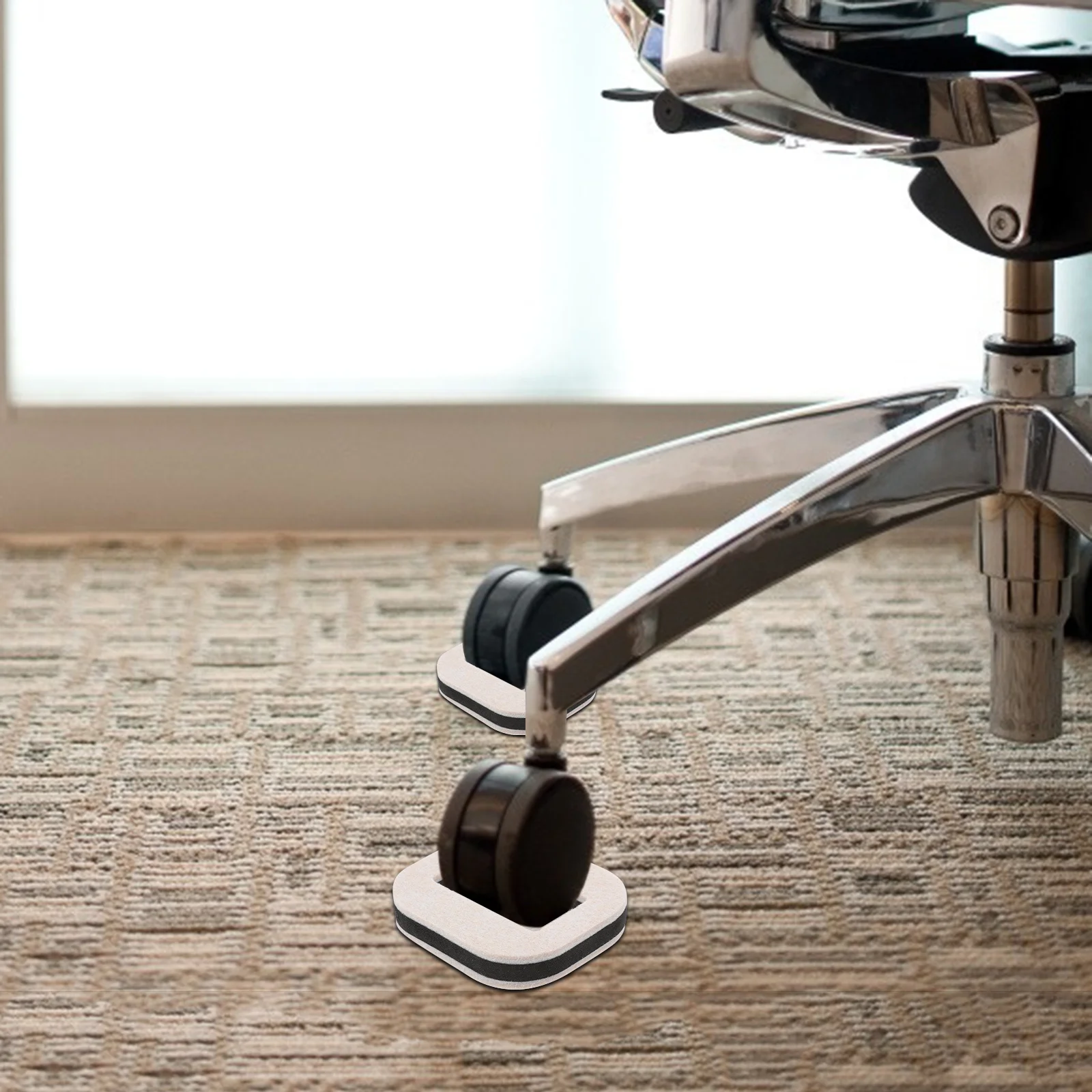 

5Pcs Sliding Furniture Protector Cups Anti-Slip Pads Chair Pulley Stops Floor Scratches Noise Reducing Felt Caps Hard Surface