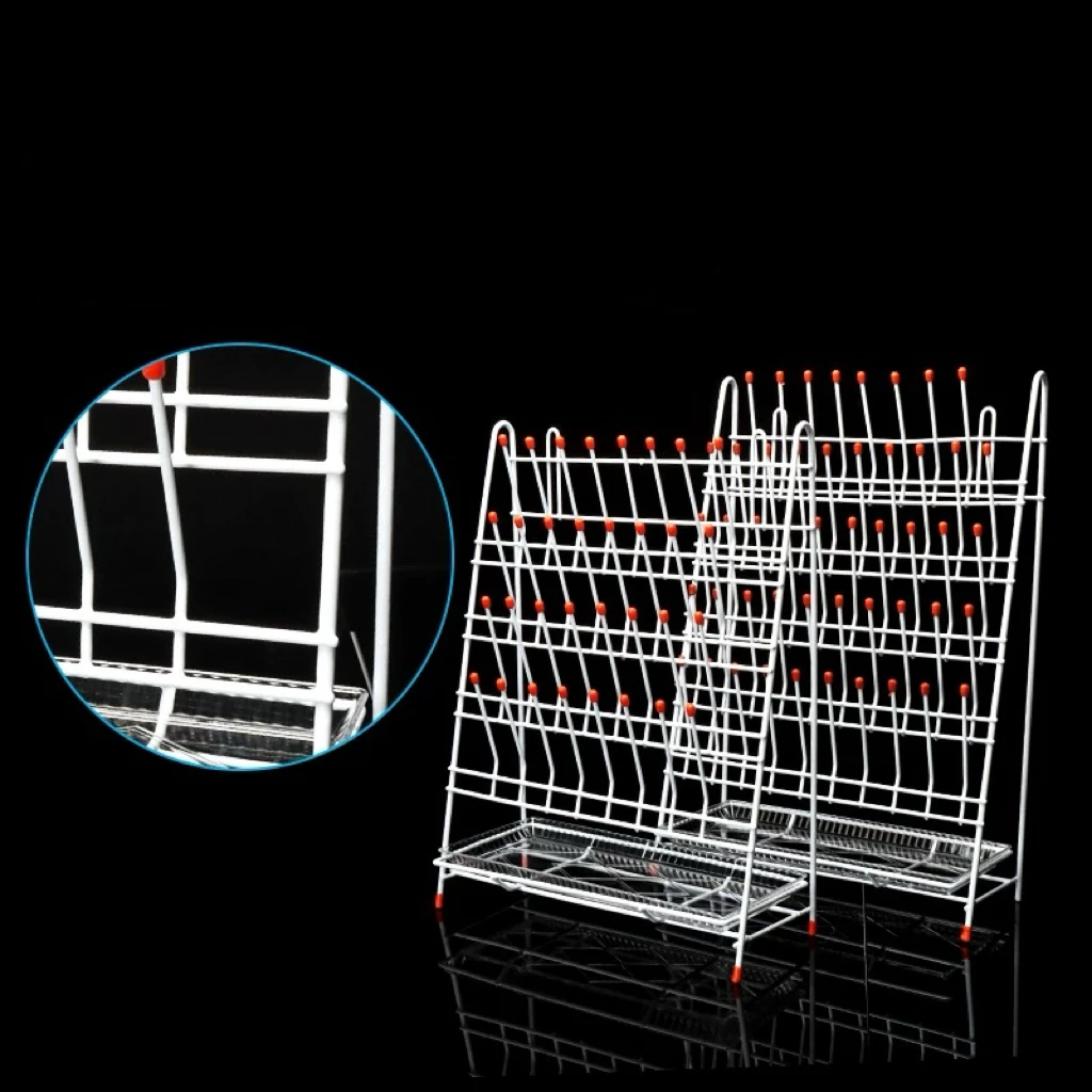 24/32/48/55 Lab Beaker Drain Rack, Conical Flask Triangular Flask Rack, Measuring Cup Measuring Cylinder Rack, Reagent Rack