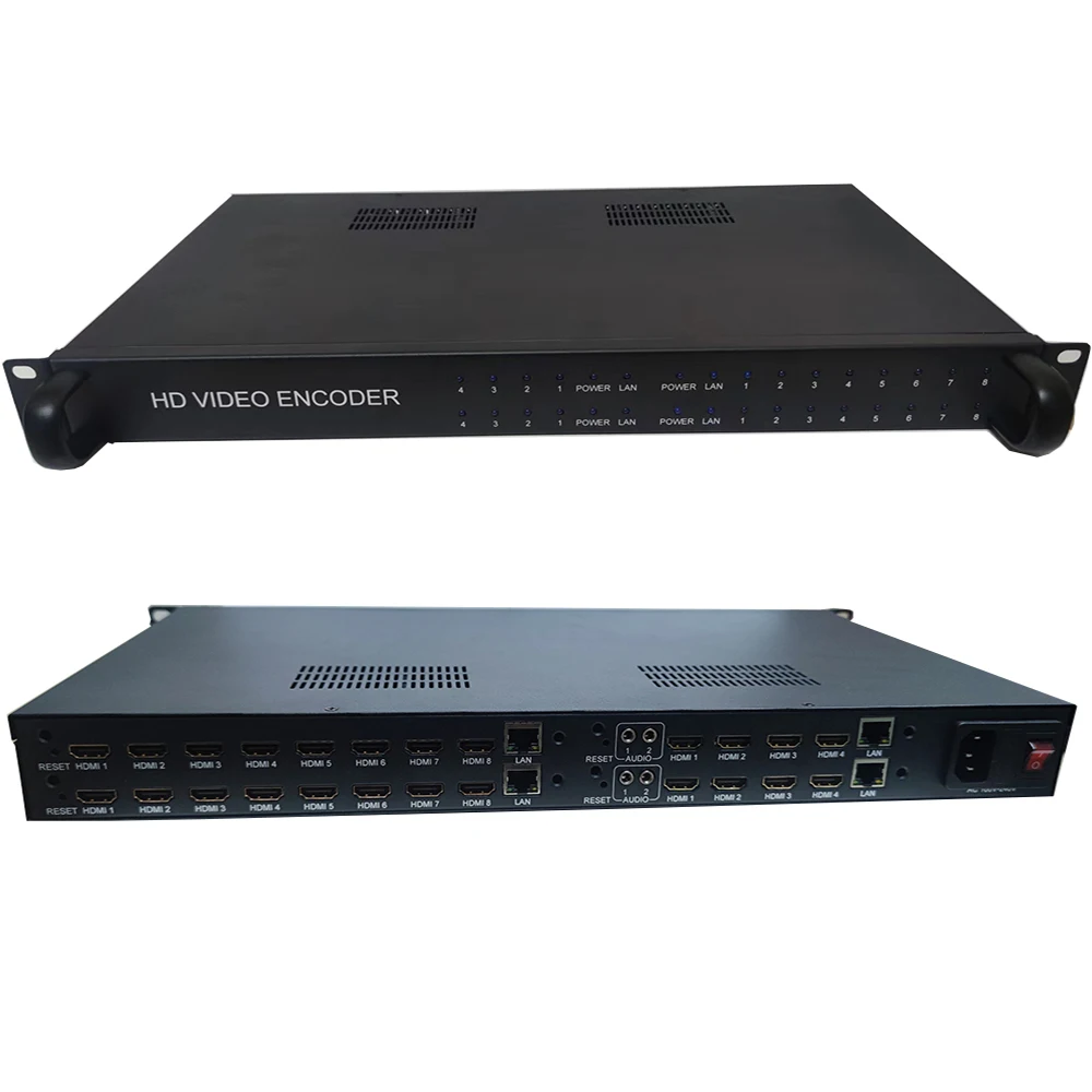 24-Channel Broadcast   to Ip Transcoder Tv Hd to Ip Rtmp Rtsp Http Ts Hls Udp H265 Video Encoder Encoder   24 Canales