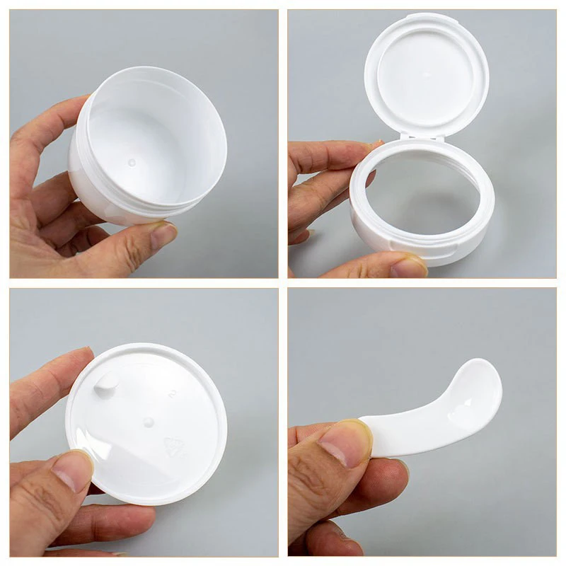 50g brede mond flip cover inbegrepen tandpoeder fles make-up remover zalfpotje wattenschijfje container