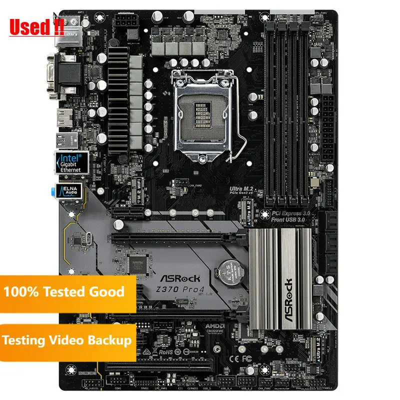 ASRock Z370 Pro4 Desktop Motherboard With Intel Z370 Z370M DDR4 LGA 1151 Original Desktop Mainboard