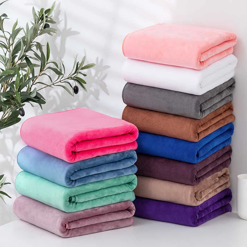 180x200cm Large size thickening beauty salons Bath towels quick drying are soft skin friendly non shedding hotel massage towels