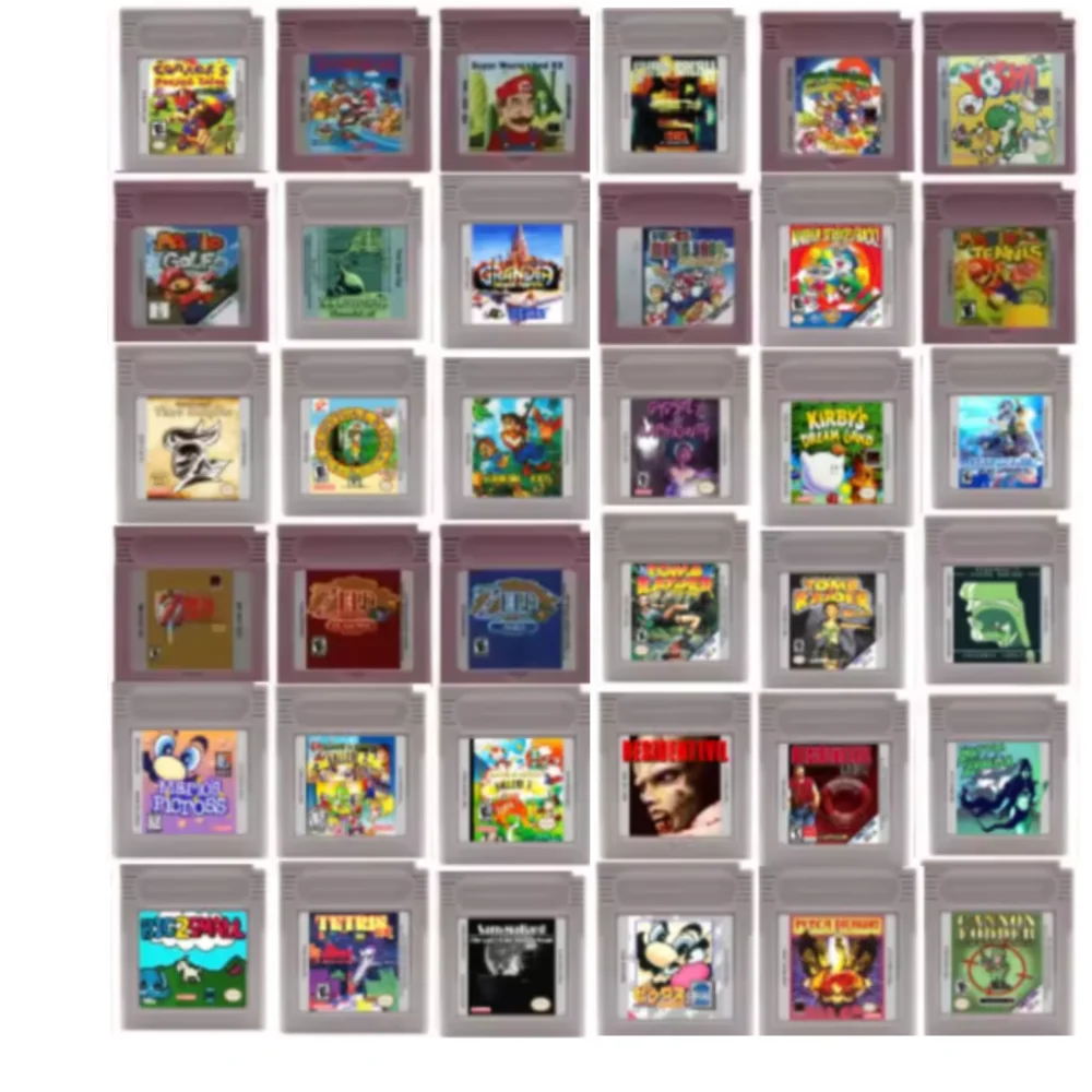 

GBC 16-bit video game cartridge, Ddonkey Kong Mmario Mmega Man Resident Eviil Zzelda Wwario Himes Quest console card for gift
