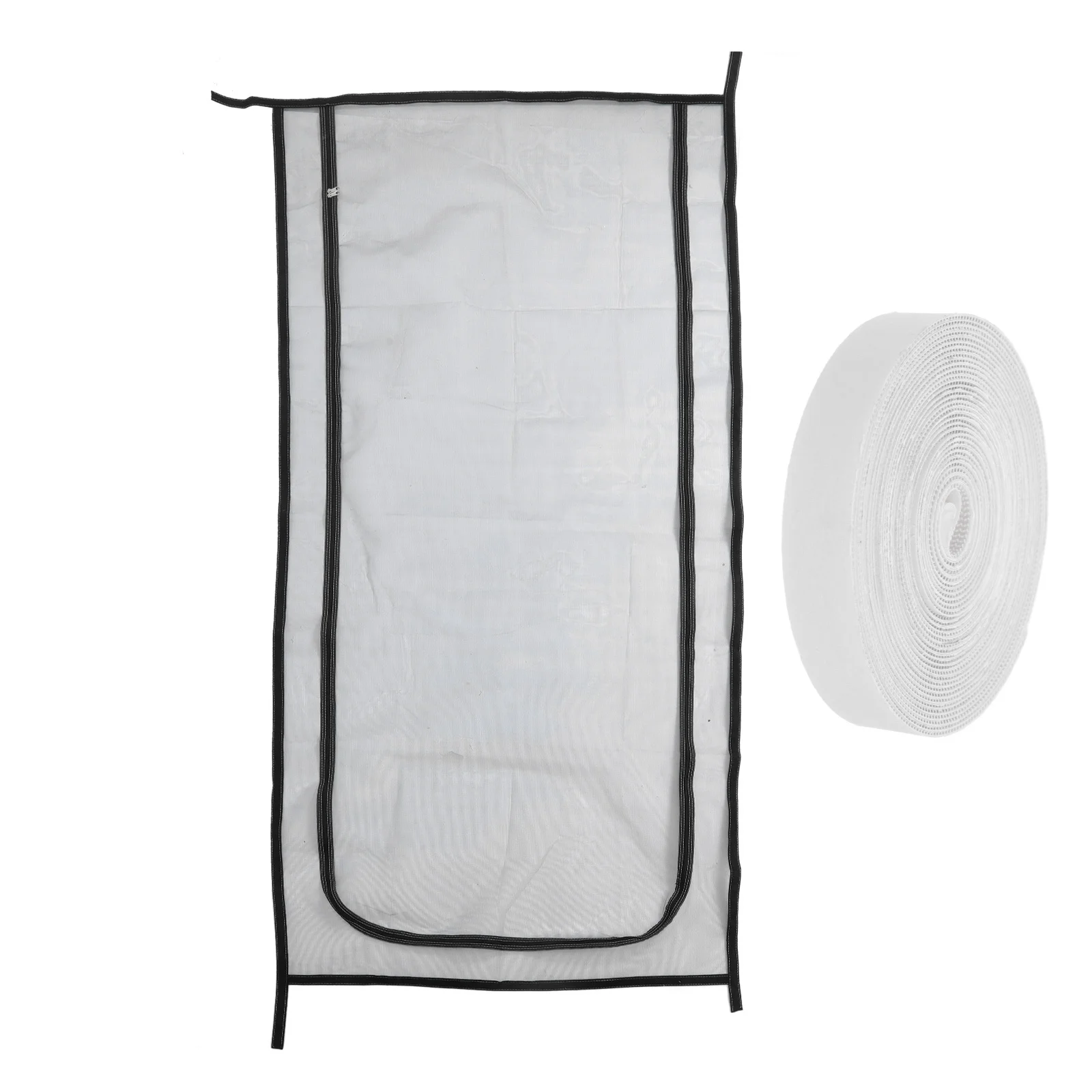 

Zipper Pet Screen Door for Cats Dogs Heavy Duty Mesh L Size Stay Secure Fresh Air Flow Easy to Use Installation