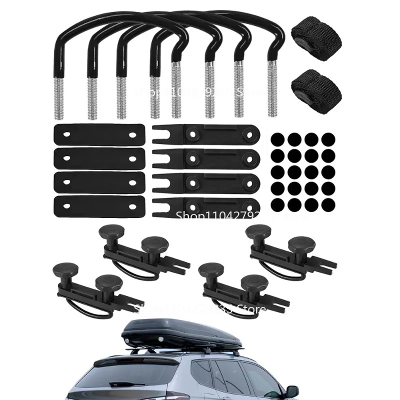 

Подходит для аксессуаров для установки багажного отделения на крышу автомобиля, специальное автомобильное крепление с U-образным болтом и бесшумной перекладиной