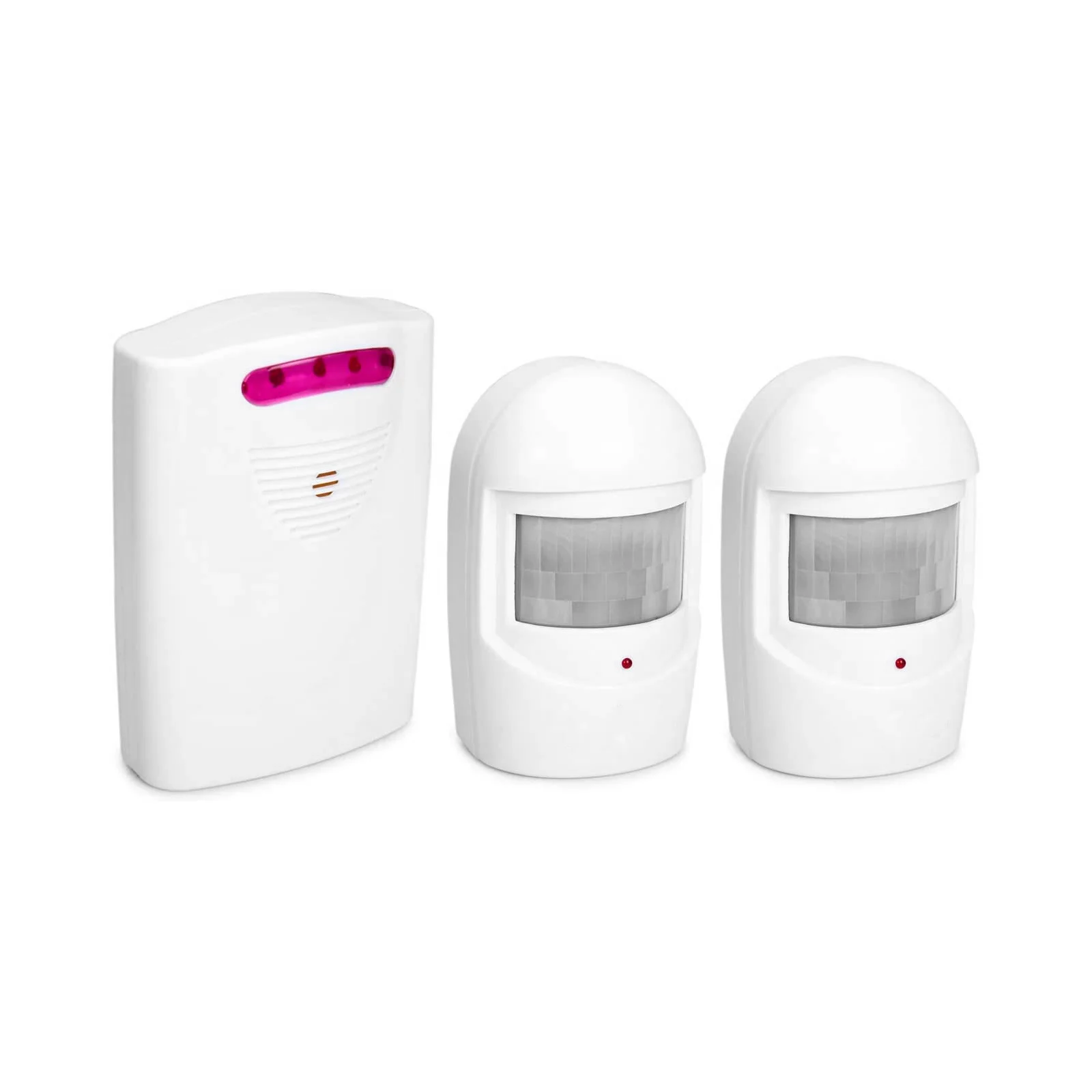 Multifunctional Wireless Driveway Alarm IR Motion Sensor Alarm Doorbell 1 Receiver 2 Transmitters for Home Outdoor Use