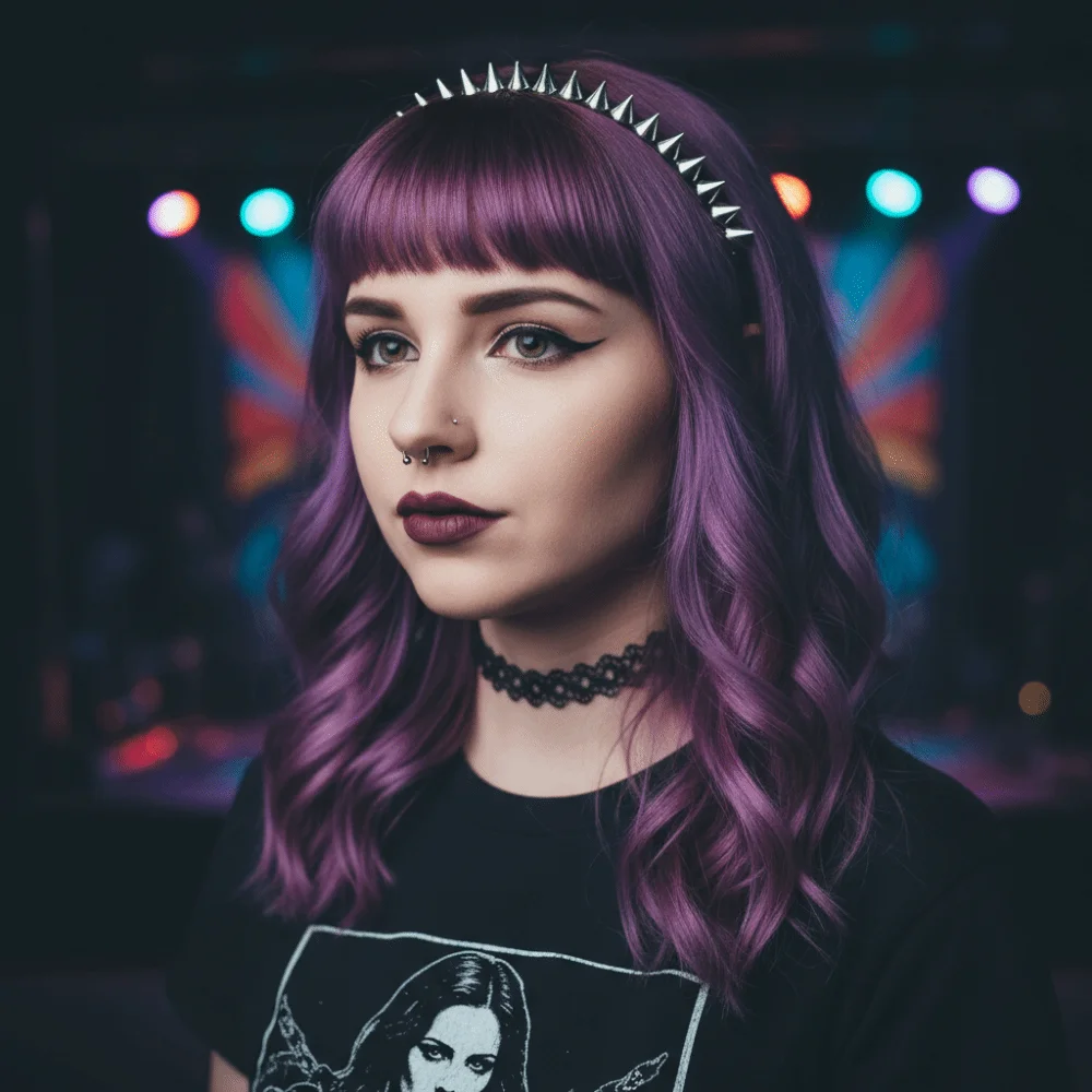 Alternative Fashion Silver Stud Rivet Headband Metal Punk Style Rivet Spike Headband Gothic Fashion Headband for Women Men