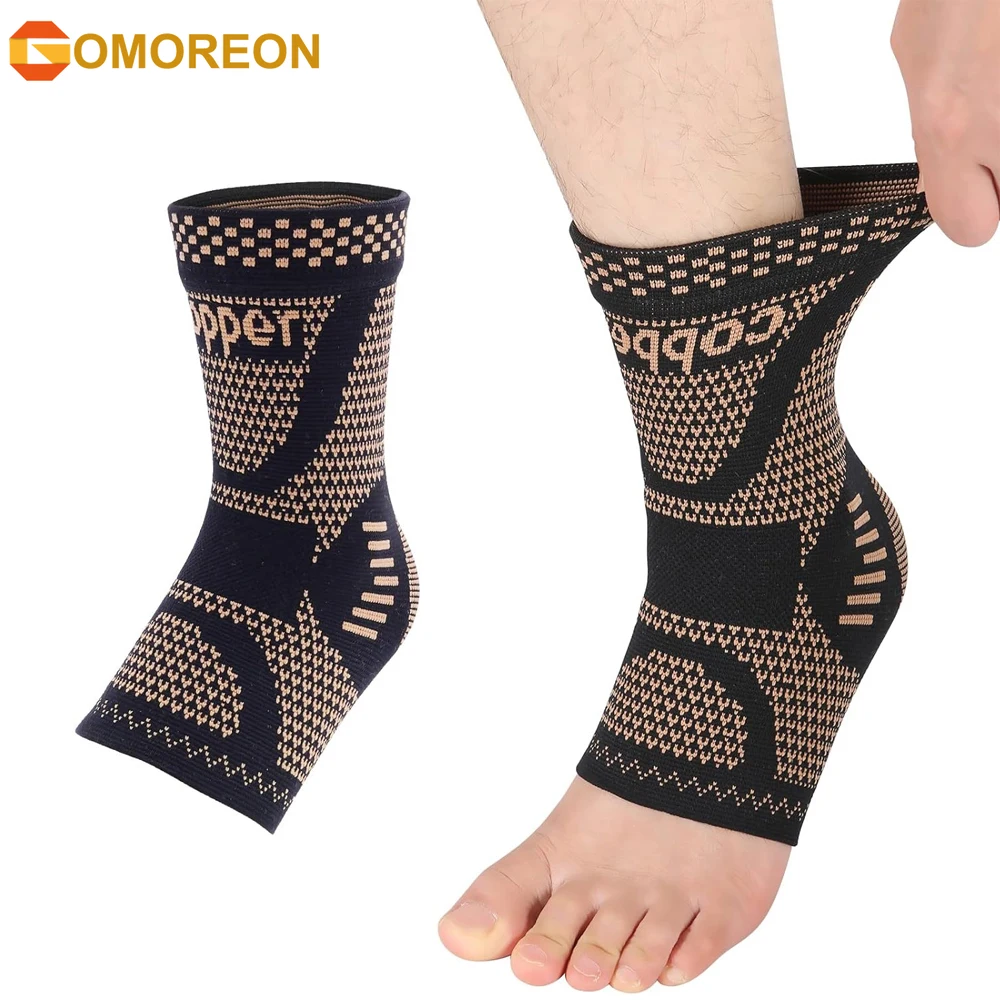 

Copper Ankle Brace Compression Sleeve for Women Men,Foot Arch Support Sock for Pain Relief,Plantar Fasciitis,Achilles Tendonitis