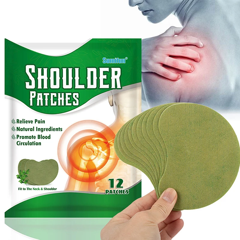 Parche autoadhesivo para el cuidado de la salud, parches para el hombro, Reduce el dolor de las articulaciones del hombro, alivia la incomodidad del hombro, 12 unids/lote por bolsa