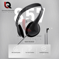 Comfortable Wearing Noise Reduction ABS Portable Headphone Wired Headset Earbud Stereo 3.5mm Clear HiFi Gaming Headphones