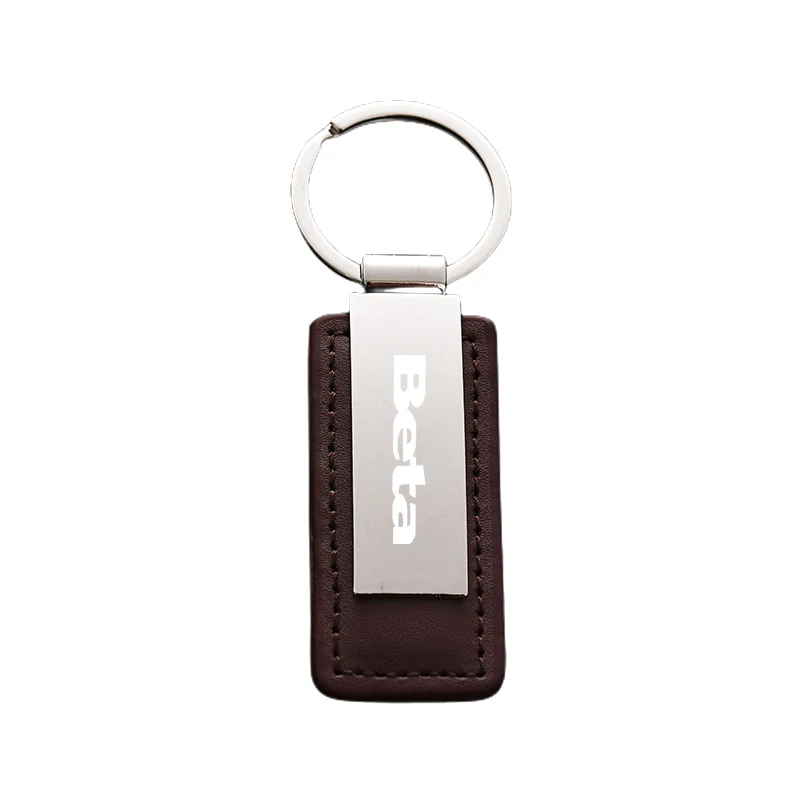 

For BETA RR RS RRS 125 200 250 300 350 390 400 450 480 498 500 X Custom Leather Keychain Alloy Keyring Motorcycle Accessories