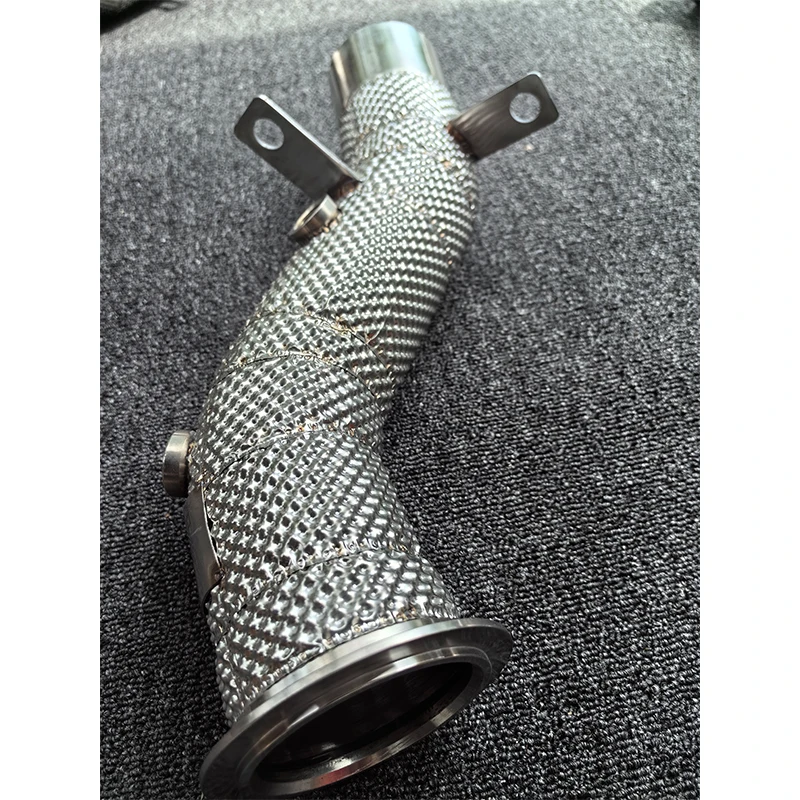 ACE Free Flow Auspuff-Downpipe für BMW X4 X5 F15 N55/N54/M40i/B48/2.0T/3.0T Edelstahl-Krümmer mit Hitzeschutz – Detail 9