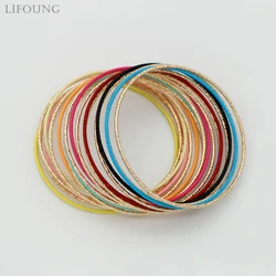 20 Pieces Metal Bangles Set For Women Multi Colors Bohemia New Styles Spring Summer Holiday Accessories Wholesales Gifts 2023704