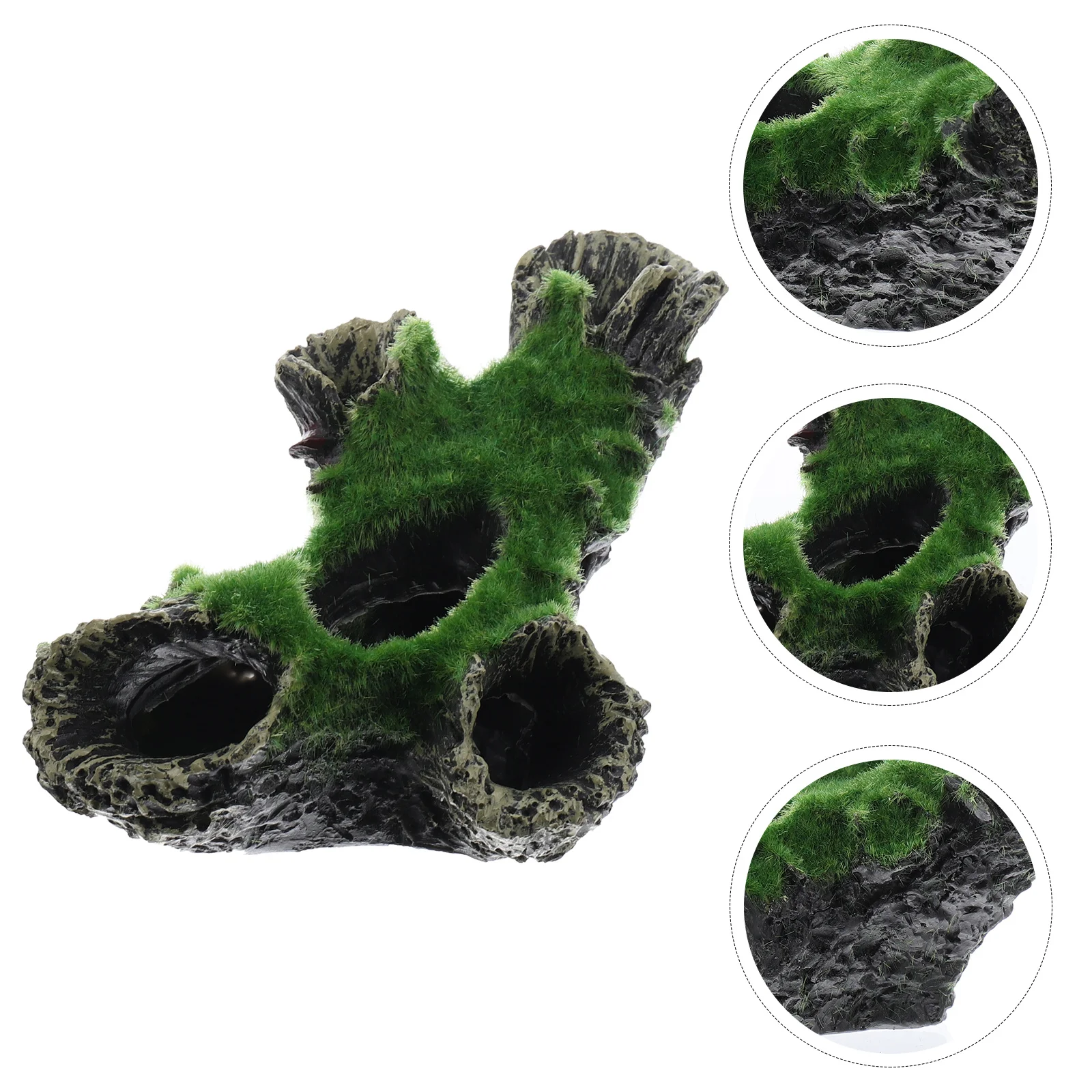 

1Pcs Algae Root Simulation Resin Fish Shelter Aquarium Ornament Safe Decorative Fish Tank Habitat Freshwater Saltwater