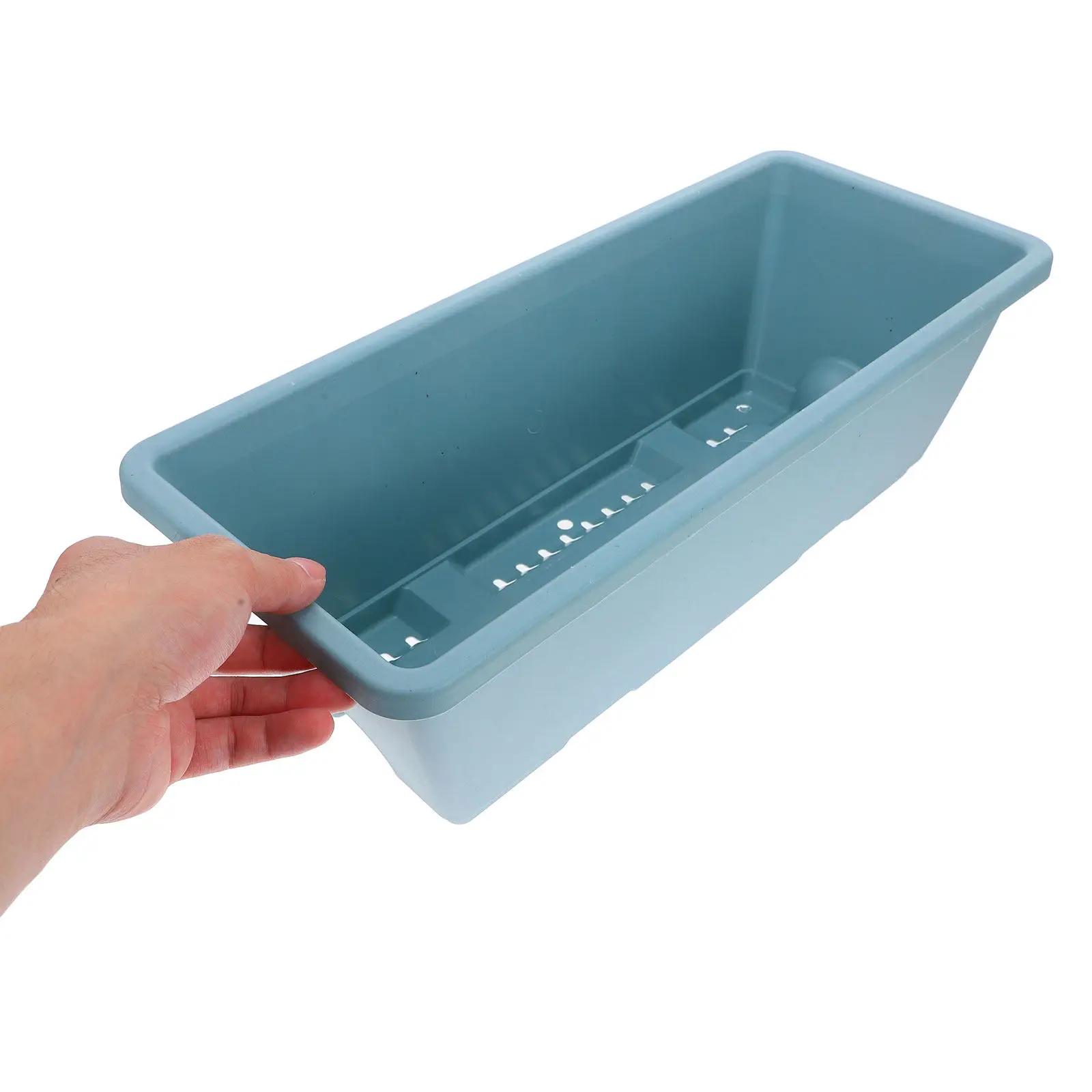 

2Sets Raised Vegetable Planter with Tray Resin Garden Flower Pot for Indoor Outdoor Plants Nursery Plant Container