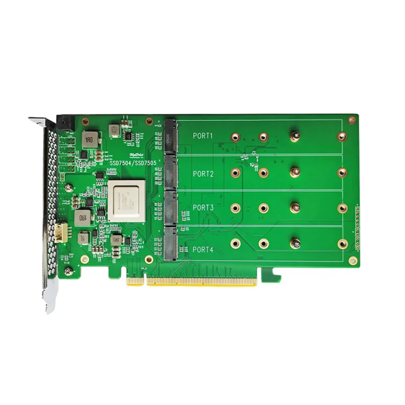 

SSD7505 M.2 NVMe SSD PCIe4.0x16 expansion card RAID array card