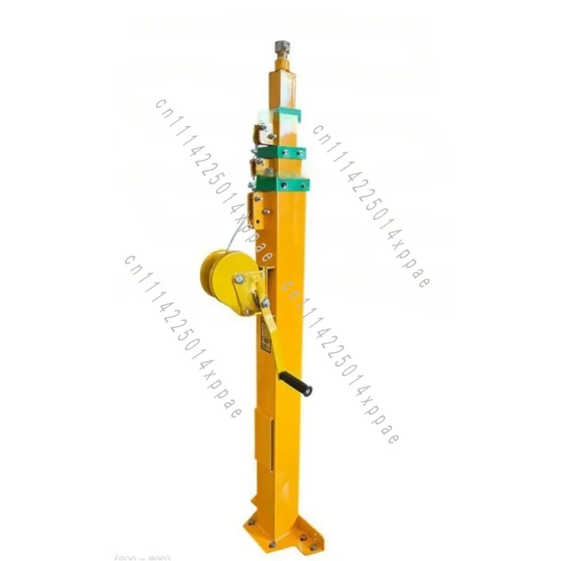 Hand Cranked Pole, Manual Telescopic Mechanical Winch, Lifting Mast 3/4/5/6//8/9 Meters