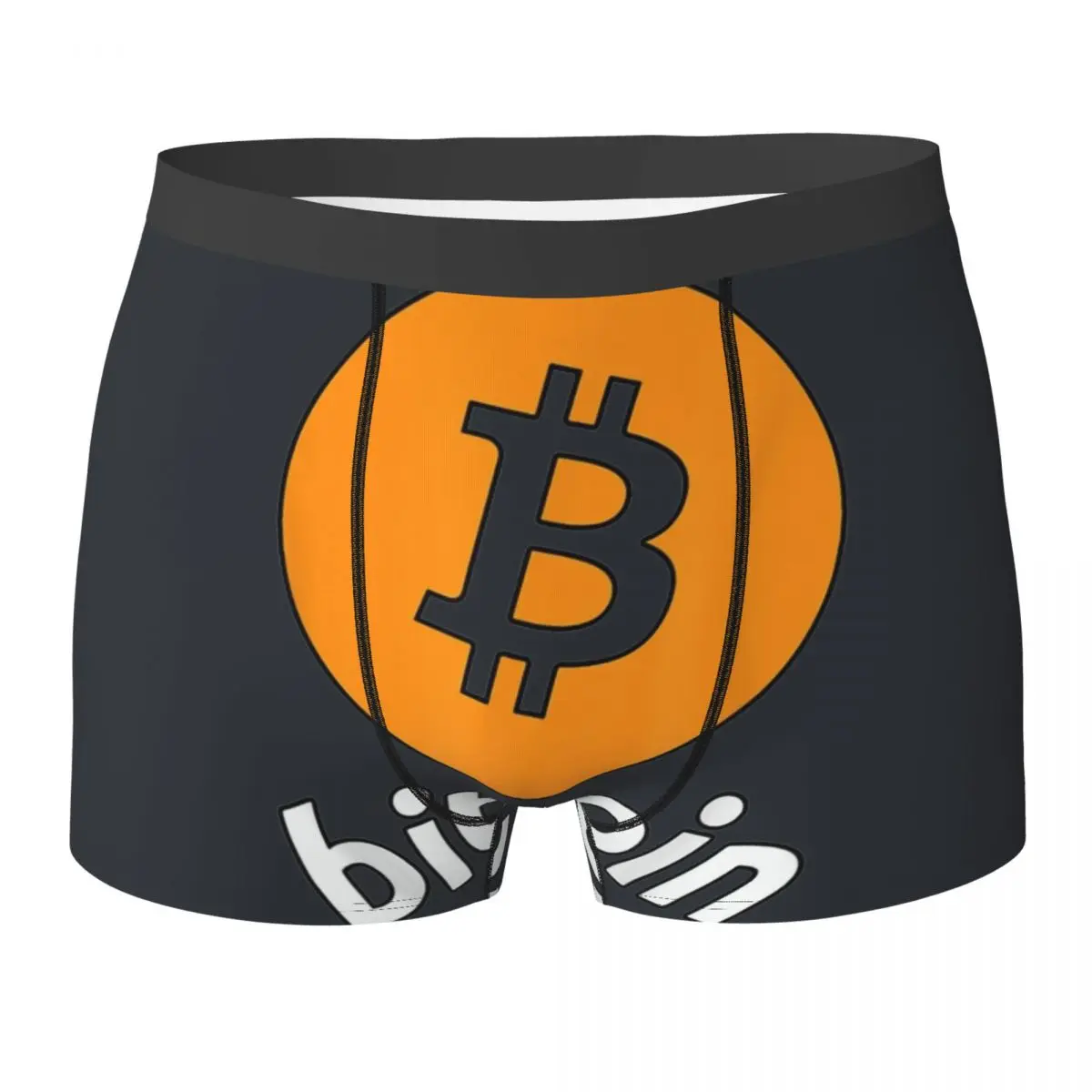 

Нижнее белье для криптовалюты Биткойн Биткойн BTC Мужские трусы-боксеры Эластичные шорты-боксеры Модные трусы большого размера с принтом