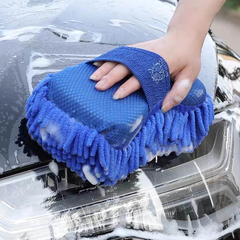 

Soft Chenille Microfiber Car Washing Sponge Brush Water Absorbtion Auto Washing Brush Car Body Cleaning Brushes Detailing Washer