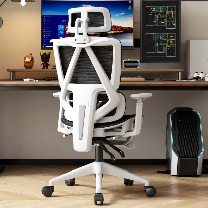 -Chaise de bureau de direction moderne chaise de patron pivotante en maille certification BIFMA tournante tissu de fer PP en mousse confortable