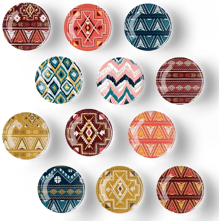 

12 шт., стеклянный магнит на холодильник, сильный магнитный магнит на холодильник, богемные магниты на холодильник, украшение для поделок, магниты на холодильник для Ki