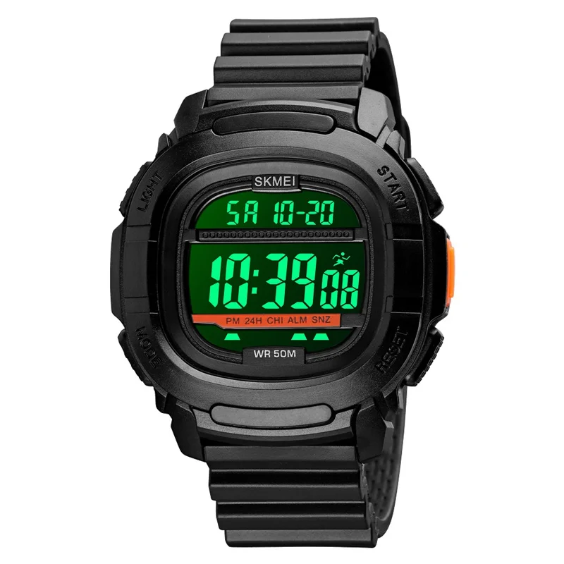 SKMEI LED Light Waterproof 2Time Countdown Digital Outdoor Sport Watches Men Date Alarm New Fashion Wristwatch reloj hombre