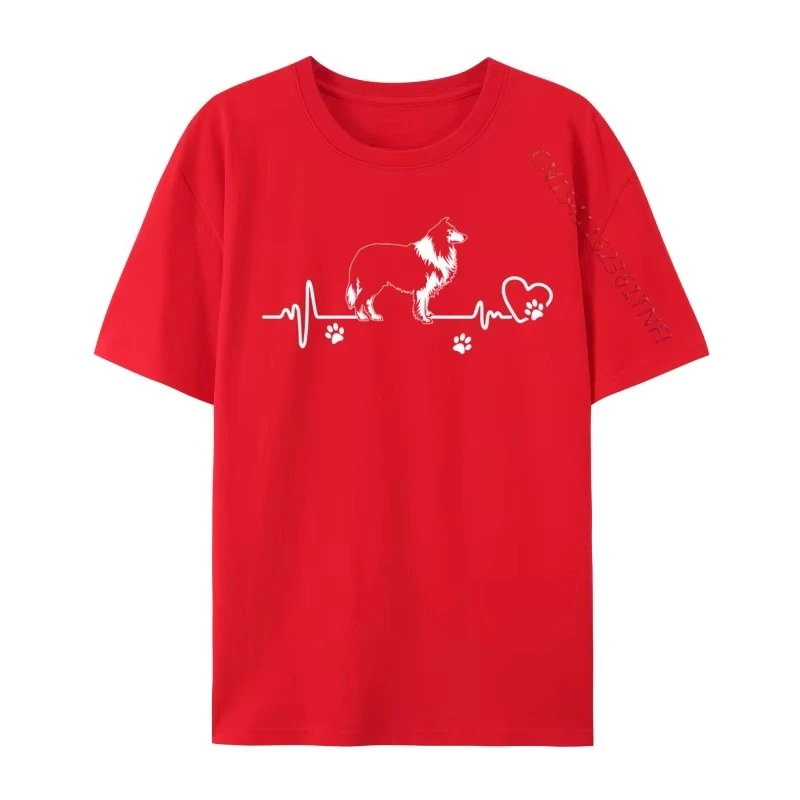 بلدي الكولي الخام دائما في قلبي ضربات القلب كوبونات الرجال تي شيرت كامل بتمشيط ملابس علوية من القطن قمصان هدية بلوزات أعلى جودة #4