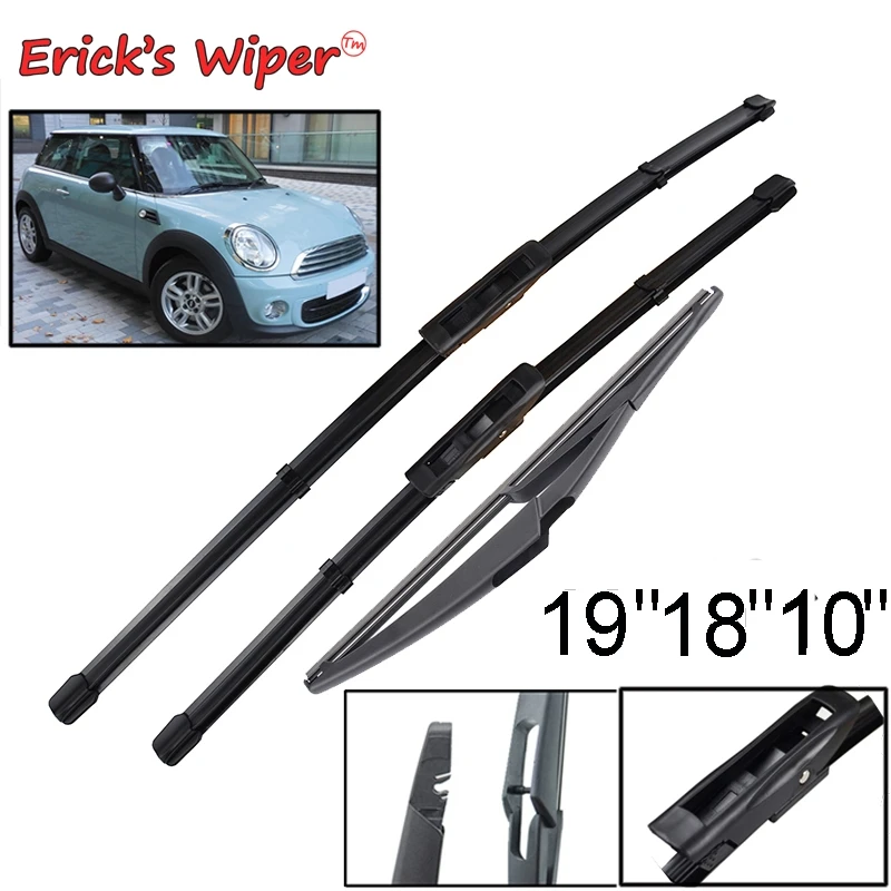 Erick\'s Wiper Front & Rear Wiper Blades Set For Mini Cooper R56 Hatch 2012 - 2013 Windshield Windscreen Window 19\