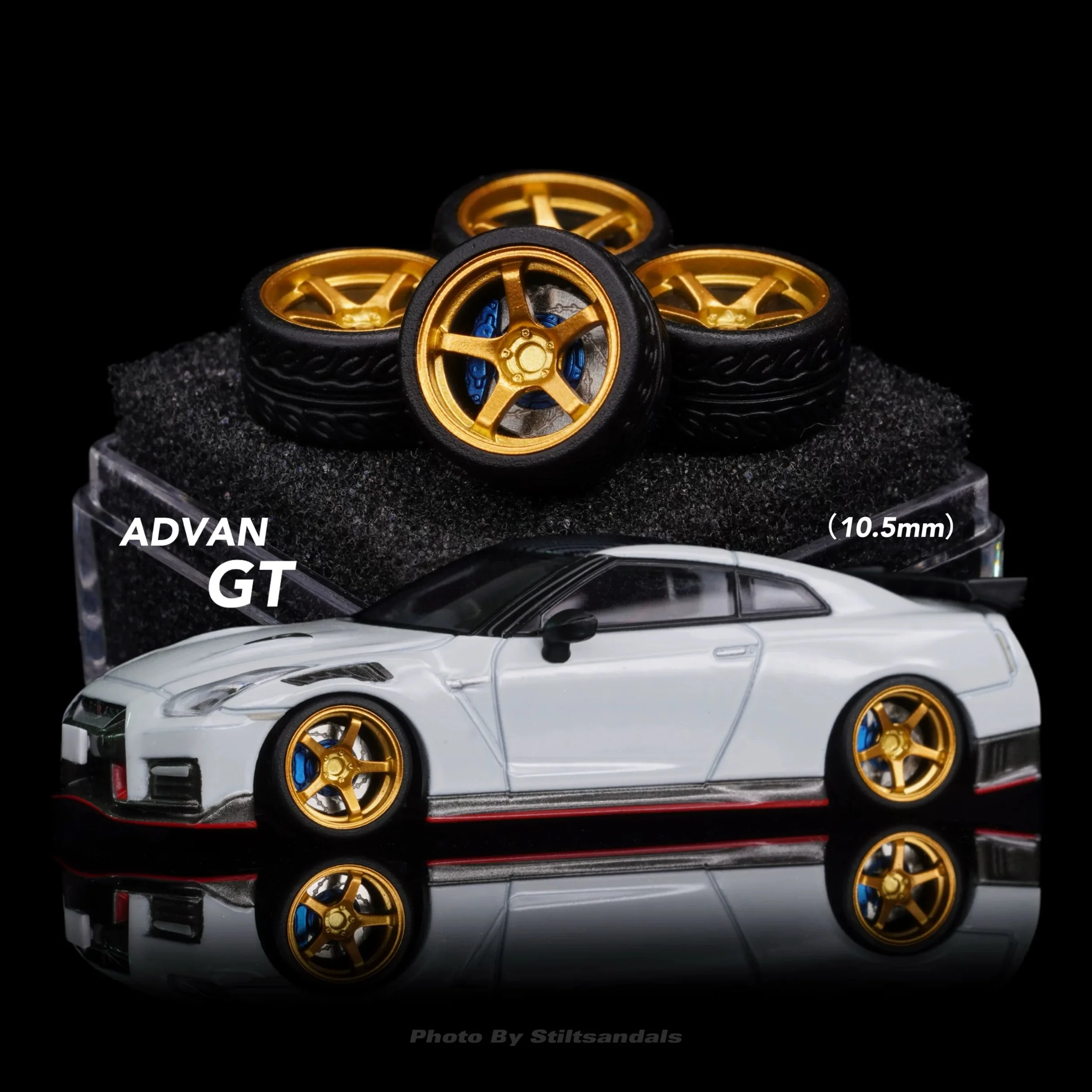 1/64 Nabes XChika Advan GT modified wheels 10.5mm attitude wheels