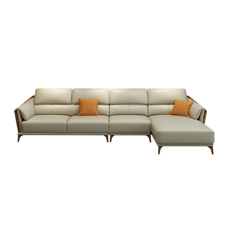 

Chinese style, ebony wood, sofa, high-end, villa, living room, solid wood, first layer cowhide, combination