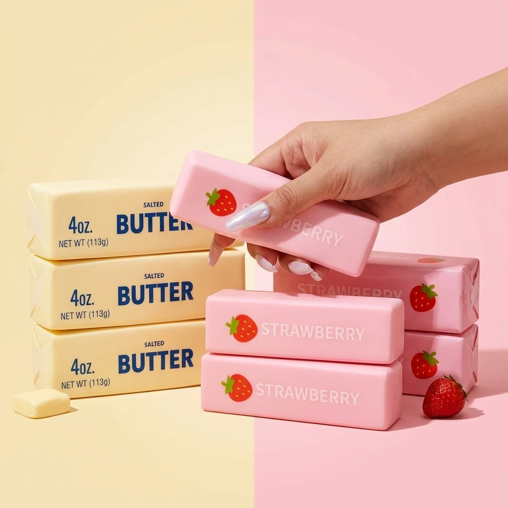 Squishy Butter Stick Slow Rising Fidget Toy Giant Butters Sticks Moist Squeeze Toy for Adults Kids Autism Girls Gifts