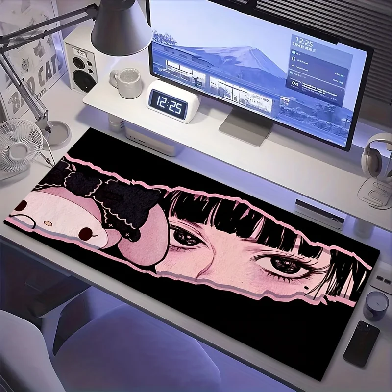 Tappetino da scrivania Sanrio for my melody Anime: morbido, antiscivolo, lavabile e assorbente con simpatico design di personaggi di capelli rosa per off