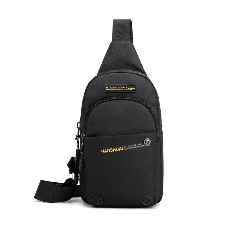 Men Mini Cross Backpack Sling Shoulder Chest Bag Pack  Travel Nylon Male Sling Rucksack Side Messenger Crossbody Bags