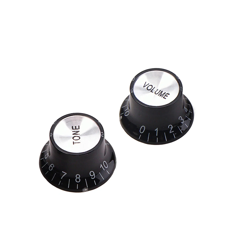 

2 pcs Gd23C Aluminum Guitar Control Knob Replacement For Electric Bass Volume Tone Circuit Board Durable Corrosion-Resistant
