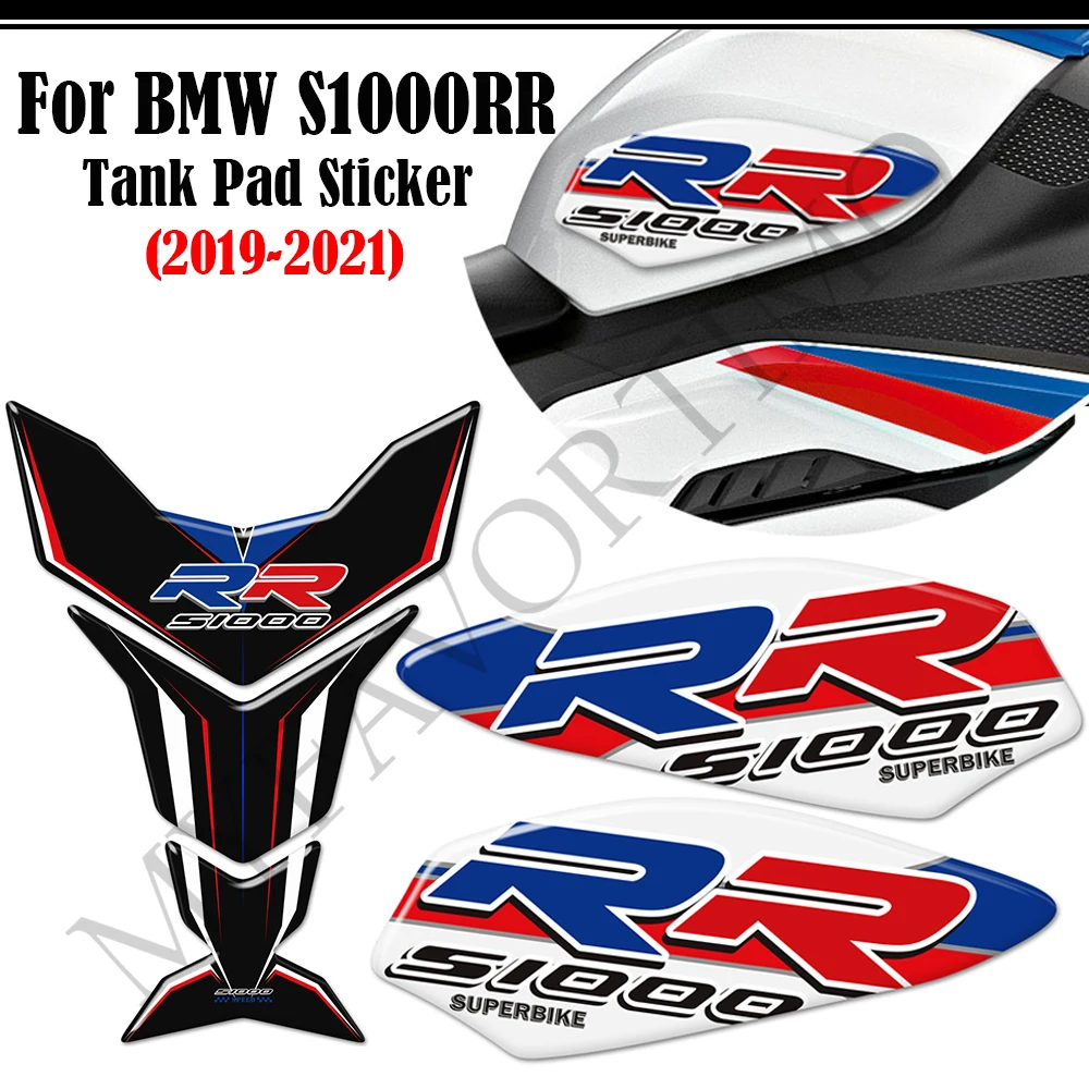For BMW S1000RR 2019-2021 HP HP4 Motorcycle Tank Pad Stickers Windscreen Emblem Set - High-Quality Protection Decals For S1000RR
