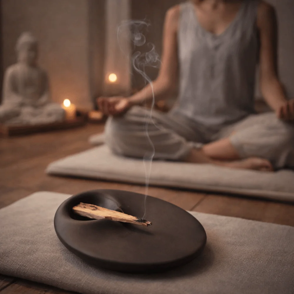 Ethnic Handmade Palo Santo Holder Zen Craft Palo Santo Burning Tray Vintage Incense Accessories Incense Stick Holder Yoga Room