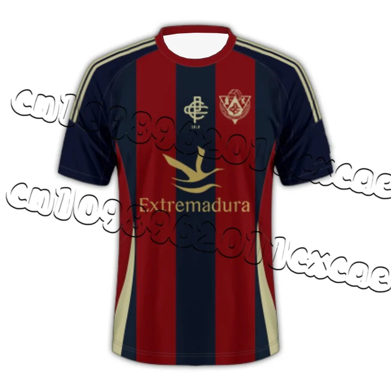 CP Cacereño Sports Casual T Shirt Men Women Kids Clothes Breathable Quick Dry Sweat-absorbing Elastic Football Training Jersey