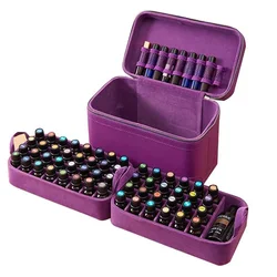 Custodia per olio essenziale per profumo, Organizer per bottiglie per il trasporto, custodia per olio essenziale per DoTERRA,66 slot 15ml + 9 slot flacone da 10ml