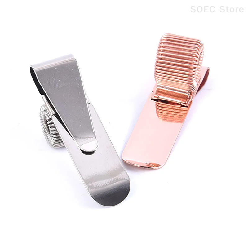 Portable Metal Pen Holder Notebook Multihole Scrapbook Fixed Spring Pencil Clip Writing Stationery Adjustable Loop Penholder