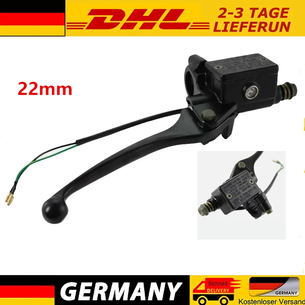 Universel 7/8 "22MM Scooter moto pompe de frein avant droit maître-cylindre levier de frein hydraulique levier de commande de frein Durable