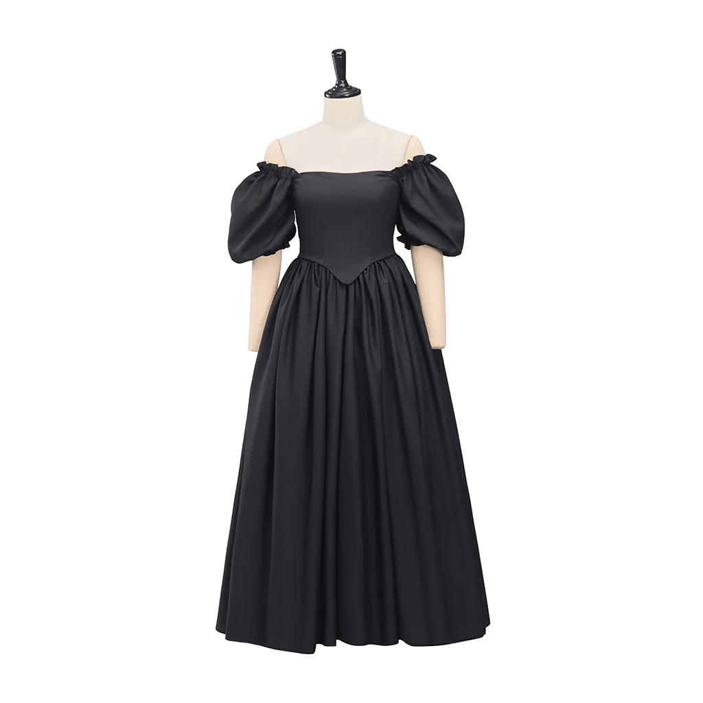 역사적인 하이 웨이스트 라인 워킹 데이 드레스 여성 리젠시 제인 오스틴 티 파티 볼 가운 빅토리아 공주 애프터눈 드레스