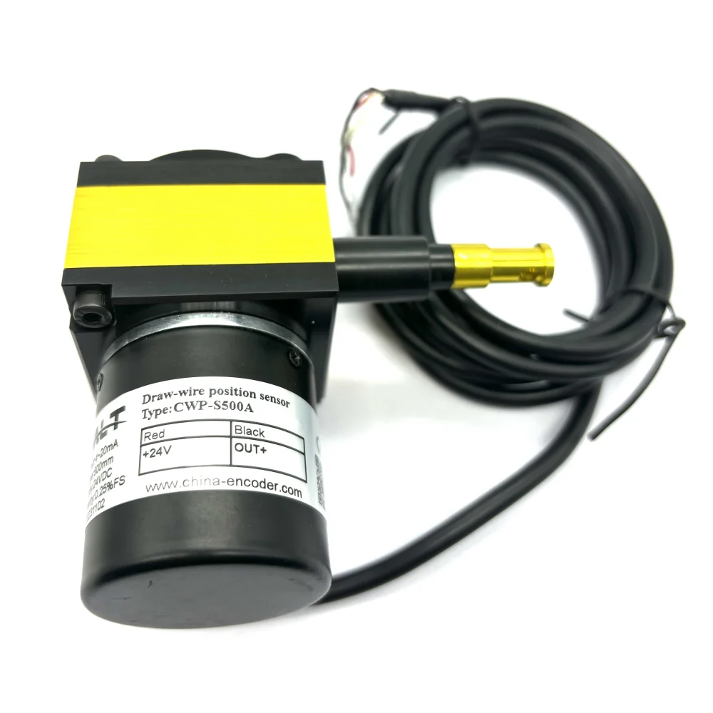 CALT CWP-S500A  Displacement Sensor Resistance Output Linear Position String pots Measuring Length 500mm 4-20mA Output